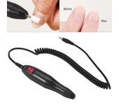 Pro taladro eléctrico para uñas, pieza de mano para máquina de manicura, lima de uñas, pluma, herramienta de taladro de esmalte negro