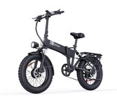 Bicicleta eléctrica plegable Ridstar H20Pro con motor de 2000 W, batería de 48 V y 23 Ah, neumáticos anchos de 20 x 4 pulgadas, ideal para desplazamientos urbanos. negro