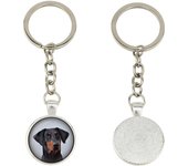 Dobermann, Doberman Pinscher, Dobie II - keychain in a box, own photo, keychain pendant from Art-Dog brand plata
