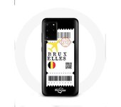 Coque pour Samsung Galaxy S11 Plus Billet d'avion Bruxelles Belgique