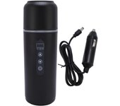 Hervidor de agua eléctrico portátil para coche, 500 ml, 12 V, 24 V, para viaje L negro