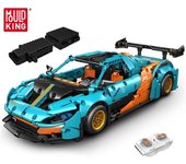 MOULD KING 13174 coche de bloques de construcción deportivo técnico P1 Super Hypercar coche de carreras modelo de bloque chico juguete educativo para niños regalo with motor