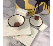 Taza de cerámica con forma de inodoro de 300 ml, novedosa, para café, té, leche y helado, divertida para regalar. White