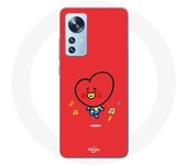 Coque pour Xiaomi Mi 12 / 12X BTS Bangtan Garçons BT21 TATA V Fond Rouge