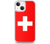 Funda iPhone - Multicolor - Drapeau Suisse - Souple - TPU - Compatible iPhone 13 mini