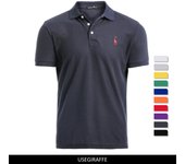 Usegiraffe Camisetas Casuales de Verano para Hombres Polo Moda Polos Delgados Polos de algodón para Hombres Camisetas Polo de Negocios Simple Camiseta de Manga Corta XXL rojo
