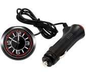 Reloj para salpicadero de coche, reloj luminoso universal, espejo de cristal, reloj adhesivo para coche, accesorios para coche