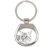 Balinese left - keychain with a cat, keychain with a print, personalized pendant from the Art-Dog brand plata
