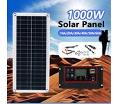 Panel Solar controlador de célula Solar 10A-100A para Camping, teléfono, RV, coche, MP3, cargador, suministro de batería para exteriores 【8】Solar panel none controller