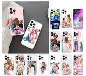 Funda de teléfono para Iphone 14 13 12 11 Pro Max Xs Max Xr X 12mini 14 Plus Se Baby Mom Girl Dad Son Queen Funda Capa Cell iphone 13