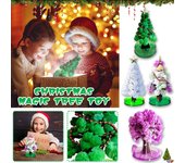 Rompecabezas de árbol de papel, cristalización de árbol para niños, árbol de Navidad, juguete de árbol en crecimiento de papel, 1ml