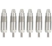 6 bebederos automáticos de acero inoxidable para pollos, patos y aves de corral.