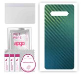 apgo Protective Skin Sticker for the back compatible with Black Shark 5 RS, Wrap Film, Foil, Vinyl - Pattern Carbon Chameleon CAKA1