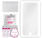 apgo Hydrogel Ultra-Clear Screen Protector for Apple iPhone 8, Hydrogel Film, Flexible, Soft TPU with positioning layer easy installation