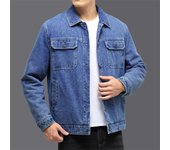 Chaqueta vaquera nueva de otoño e invierno para hombre, chaqueta informal versátil y de moda, chaqueta tipo cárdigan estilo japonés de Hong Kong. M