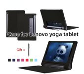 Funda para Lenovo yoga tablet 3 10,1 X50L X50M X50f Funda de cuero PU con soporte para Lenovo yoga tab 3 10,1 YT3-X50l/m rojo de cadmio