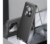 Funda de vidrio magnético para Honor Magic6 Pro, funda trasera protectora de protección completa de 360 ​​° para Honor Magic 6 Magic6Pro, Funda de cuero Honor Magic6 Pro blanco