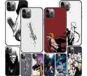 Funda de silicona negra con lejía de Anime japonés para Apple Iphone 14 11 13 12 Pro Max Xr 7 8 + Se 2020 Xs 6 6s Plus 5 5s iPhone 13 Mini