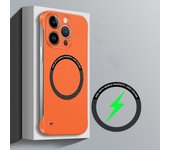 Funda ultrafina de lujo sin marco, a prueba de golpes, de color sólido, para Magsafe, para iPhone 16, 15, 14, 13, 12 Pro Max y 11, Samsung S24, S23, S22 Ultra iPhone 14 azul