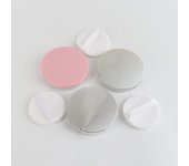 Recipiente para polvos sueltos vacío ultrafino de 3 g, recipiente para maquillaje, recipiente con tamiz y espejo Pink