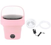 Lavadora portátil de 6L, IPX4, impermeable, plegable, mini lavadora, pequeña lavadora para ropa de bebé Blue EU Plug
