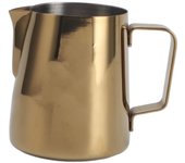 Jarra para espumar leche de acero inoxidable 304 de gran capacidad con asa para café de 380 ml L
