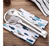 Espumador de aceite versátil y clip para alimentos con colador de cocina de acero inoxidable, perfecto para filtrar freír y recoger