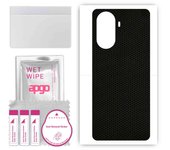 apgo Protective Skin Sticker for the back compatible with Motorola Edge 30, Wrap Film, Foil, Vinyl - Pattern Matrix