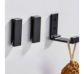 Ganchos plegables para pared, puerta, ropa, abrigo, sombrero, bolsos, perchas de aleación de aluminio, cocina, baño, ganchos para toallas a prueba de herrumbre, gancho individual plegable oro