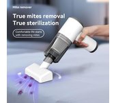 Aspiradora de succión fuerte, aspiradora inalámbrica ABS, Mini aspiradora de mano para coche, accesorio familiar blanco