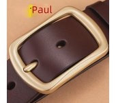 Cinturón con hebilla de alfiler para hombre de Paul, Authentic Polo Design [Free Punch] 110cm