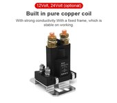 Interruptor aislador de batería Dual inteligente de relé de alta corriente 12/24V 500A para arranque de coche de Camping 24V