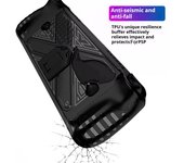 Estuche protector para consola de juegos portátil, resistente a golpes, diseño ergonómico, suave y protector para ROG ALLY X negro
