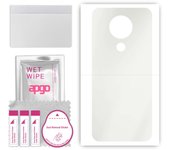 apgo MATTE Protective Skin Sticker for the back compatible with Nokia 3.4, Wrap Film, Hydrogel Film, Flexible, Soft TPU with positioning layer easy in