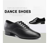 Zapatos de baile de salón modernos de tacón bajo de 2,5 cm para hombre, zapatos de práctica estándar para baile en interiores 38 blanco