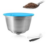 Cápsulas de café recargables, cafetera de acero inoxidable, filtros de cápsulas, capacidad de 0,35 oz para Dolce plata