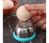 Perforador de huevos para huevos duros, perforador, separador, aguja de acero inoxidable, separador de huevos, herramienta de perforación, utensilios de cocina negro