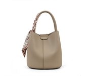 Bolso versátil Nuevo bolso de mujer Bolso bandolera Bolso de cubo portátil de cuero de alta gama ligero de lujo