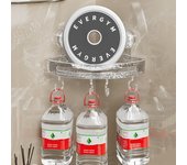 Estante de almacenamiento de esquina para baño, estante de pared para guardar champú, soporte para cosméticos, organizador sin perforaciones, accesorios de baño