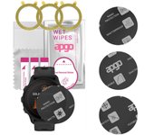 3x apgo MATTE Cristal protector híbrido compatible con Garmin Forerunner 955 Solar, nano vidrio flexible, excelente reemplazo para vidrio templado, resistente a rayones