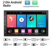 Reproductor multimedia de vídeo para coche, radio estéreo universal con GPS, Android, 2 Din, 7 pulgadas, para Volkswagen, Nissan, Hyundai, Kia y Toyota 7inch,1+16GB