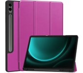 Funda protectora de TPU para tableta Samsung Galaxy Tab S9FE Plus con soporte para computadora negro