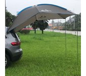 Tienda trasera impermeable para coche, refugio para acampar, tienda para coche al aire libre, refugio para el sol en la playa, refugio para toldo gris