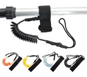 Cuerda de seguridad JB-A35 TPU para Kayak canoa remo tabla de surf paleta cuerda de resorte antipérdida naranja