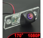 Cámara de visión trasera de coche ojo de pez 170 ° HD 1080P AHD para CAYENNE VW Volkswagen SKODA FABIA/SANTANA/POLO(3C)/TIGUAN/TOUAREG/PASSAT CVBS-AHD