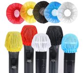 Micrófono Exclusivo Micrófono Micrófono Ruido Salpicaduras Micrófono Tapa para Conferencias Colores 100 [Marca Amazon] Parabrisas, Cubierta, Desechable,