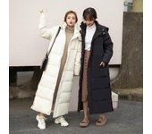 Nueva chaqueta acolchada de algodón gruesa y holgada para mujer, chaqueta de plumón para invierno M beige
