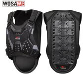 Chaleco de ciclismo WOSAWE protección de espalda y hombros chaqueta de ciclismo soporte de espalda chaleco reflectante adulto