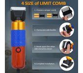 Cortadora de alfombras eléctrica profesional de alta potencia de 200 W, cortadora de mechones, cortadora de pelo para mascotas, cortadora de perros, kit de aseo, cortadora para perros EU Plug