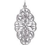 Les Trésors De Lily [L6678] - Pendentif Argent 'Carmen' argenté (rhodié) - 33x20 mm plata